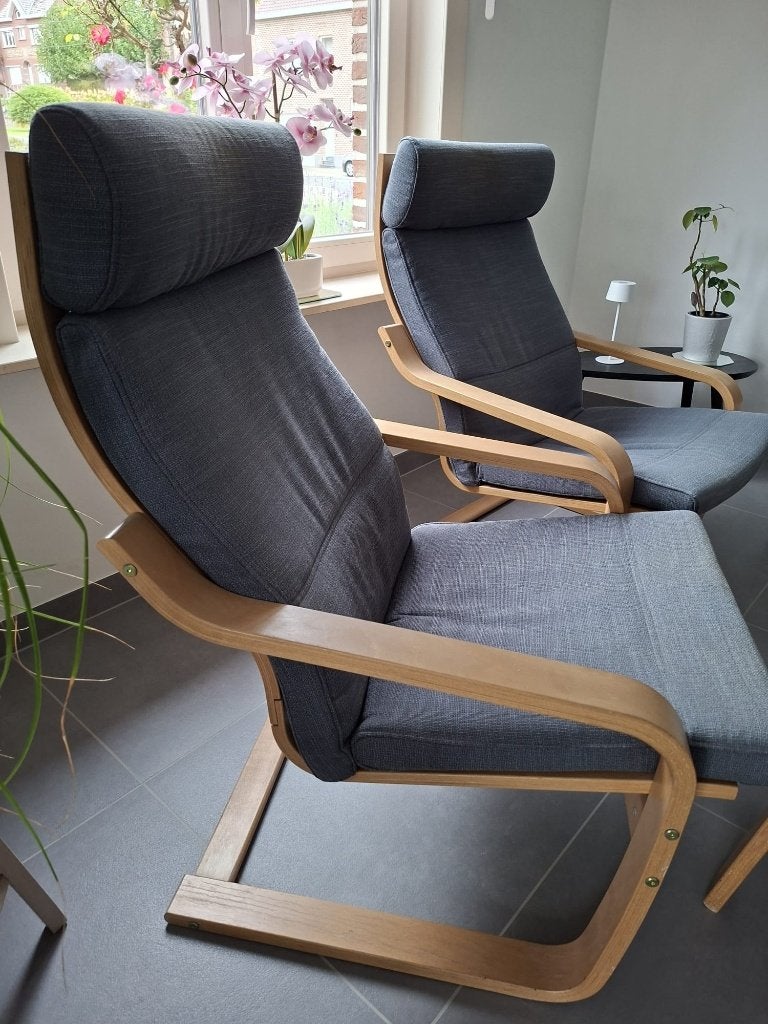 zetel+bankje, Ophalen, Berkenfineer, Eenpersoons, Minder dan 75 cm