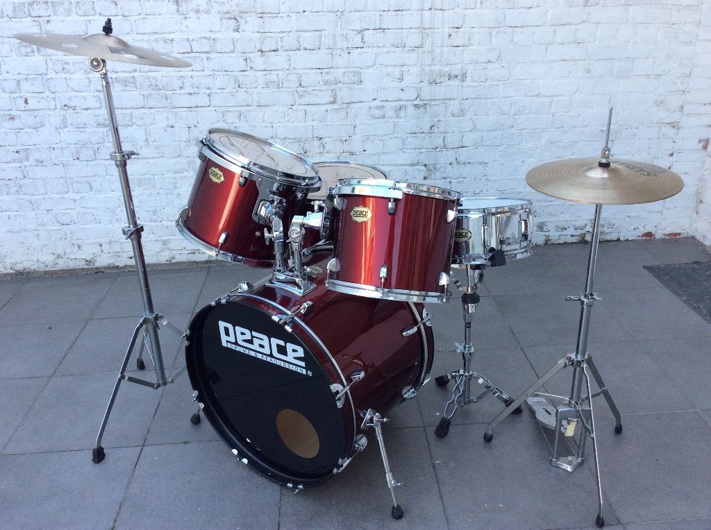 kit de batterie avec cymbales, Musique & Instruments, Batteries & Percussions, Utilisé, Autres marques, Enlèvement