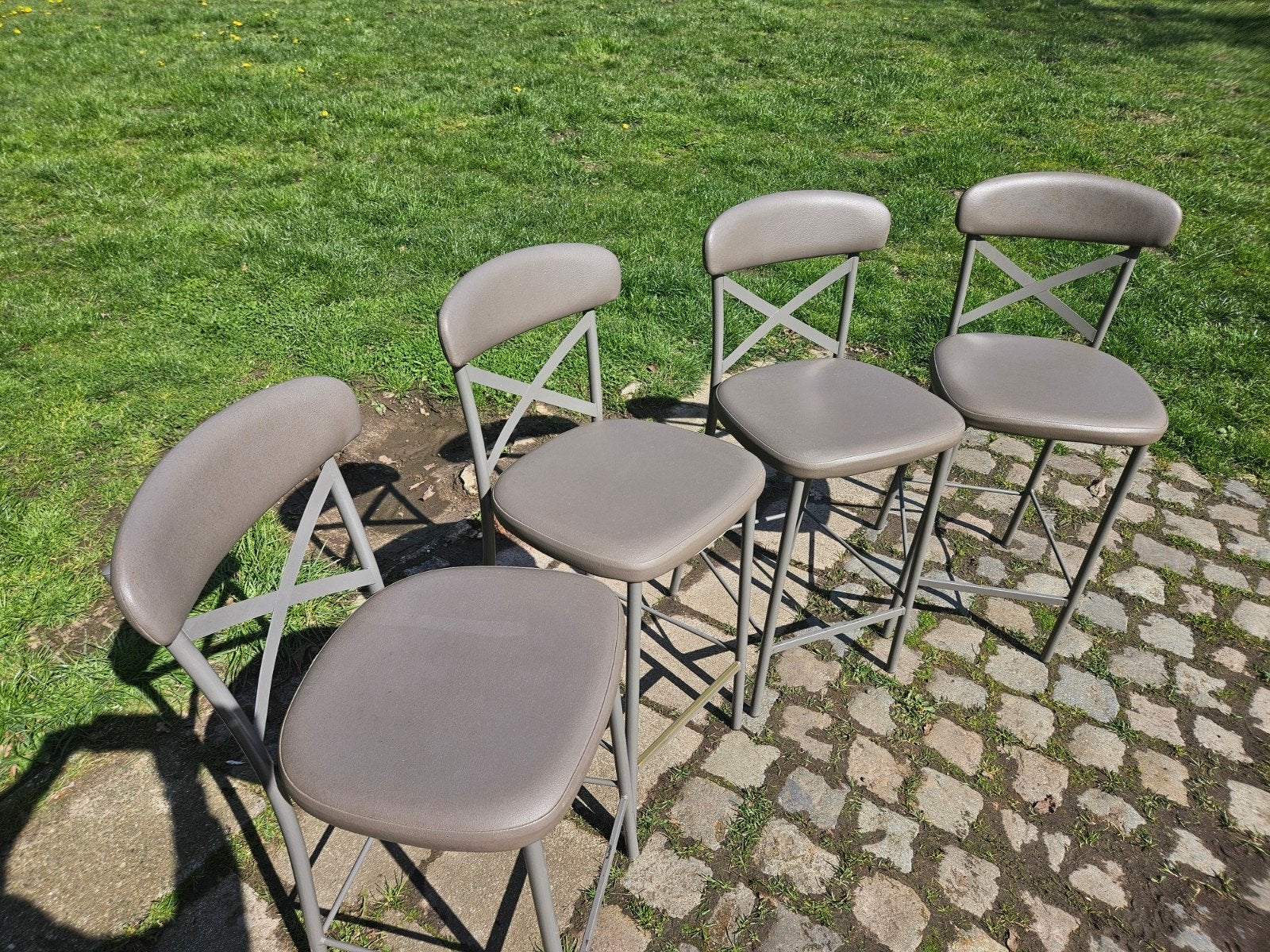 4 hoge stoelen zithoogte 65cm als nieuw!!, Huis en Inrichting, Barkrukken, Ophalen