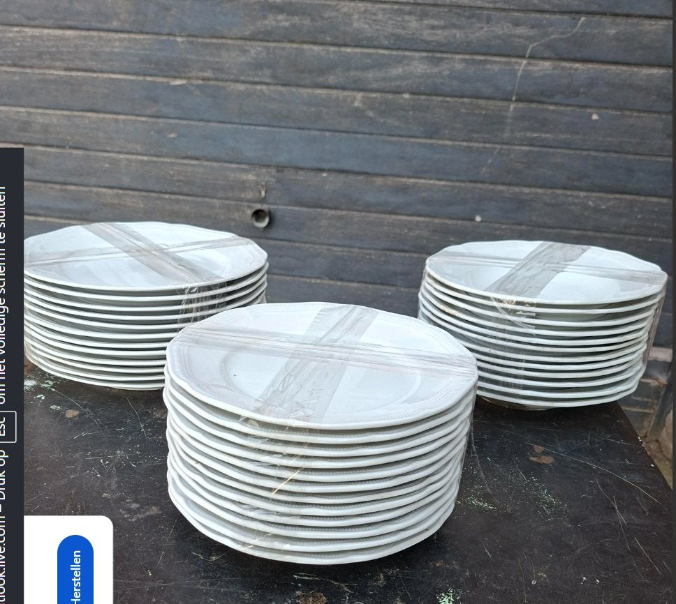 36DeligHotelporzelaan(Platte/diepe/Grote borden, Huis en Inrichting, Keuken | Servies, Ophalen, Overige merken, Klassiek, Zo goed als nieuw