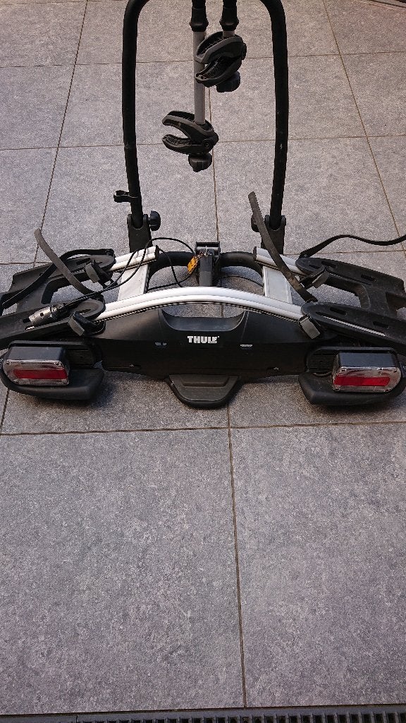 Thule Fietsrek auto, Support d'attelage, 2 vélos, Pneus larges, Comme neuf