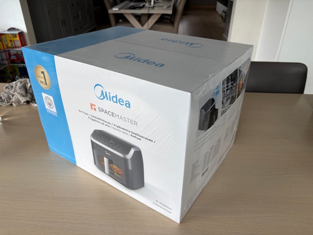 Midea Spacemaster Airfyer NIEUW, Enlèvement ou Envoi, Neuf, Friteuse à air XL, 1000 à 1499 grammes