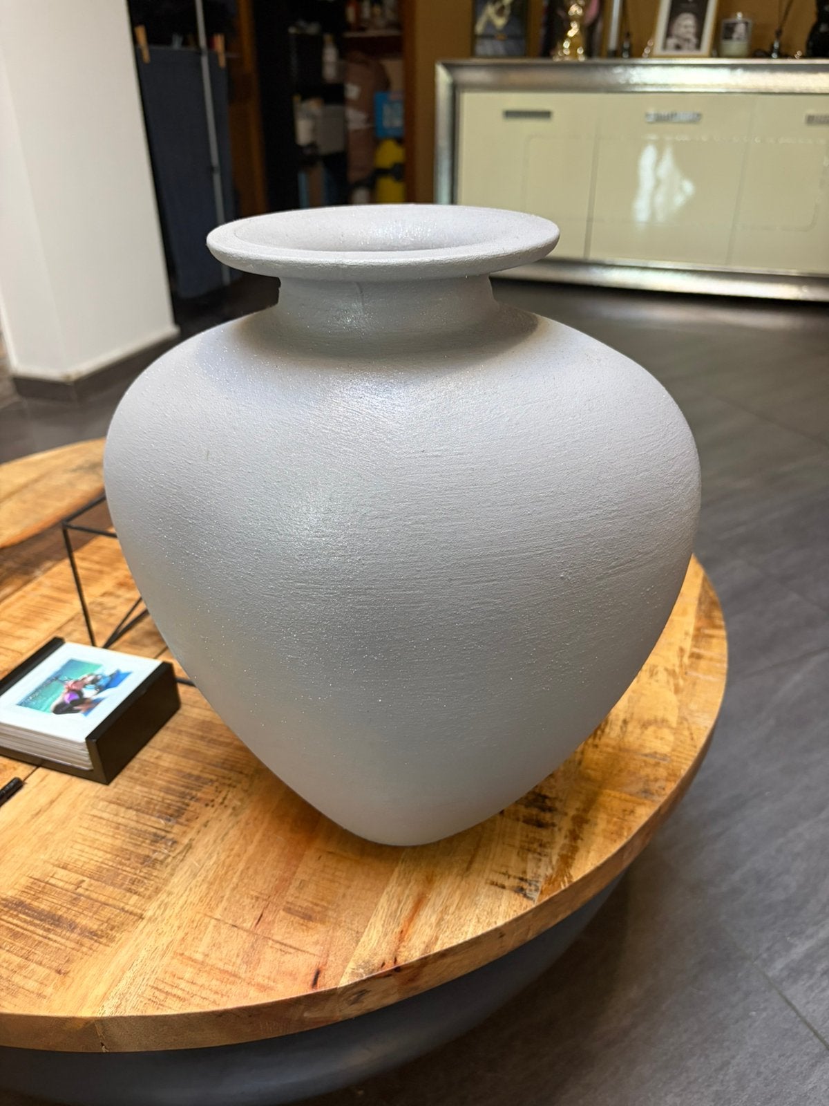 Vase gris, Enlèvement, Comme neuf, Gris