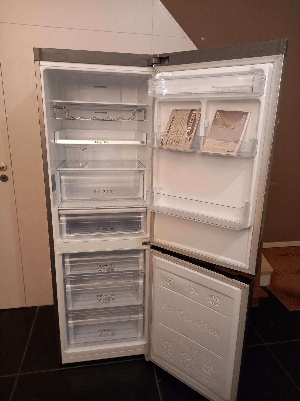Samsung combikoelkast, Elektronische apparatuur, Koelkasten en IJskasten, Ophalen, 150 tot 200 liter, Gebruikt, Met aparte vriezer