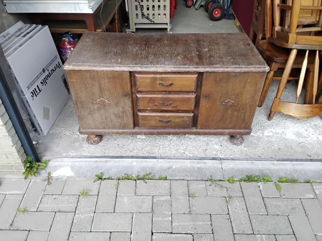 GRATIS lage houten kast - tv-meubel, Enlèvement