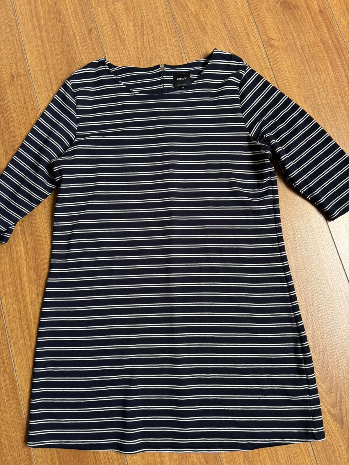 Blauw gestreept kleedje only xl, Blauw, Maat 46/48 (XL) of groter, Ophalen of Verzenden, Zo goed als nieuw
