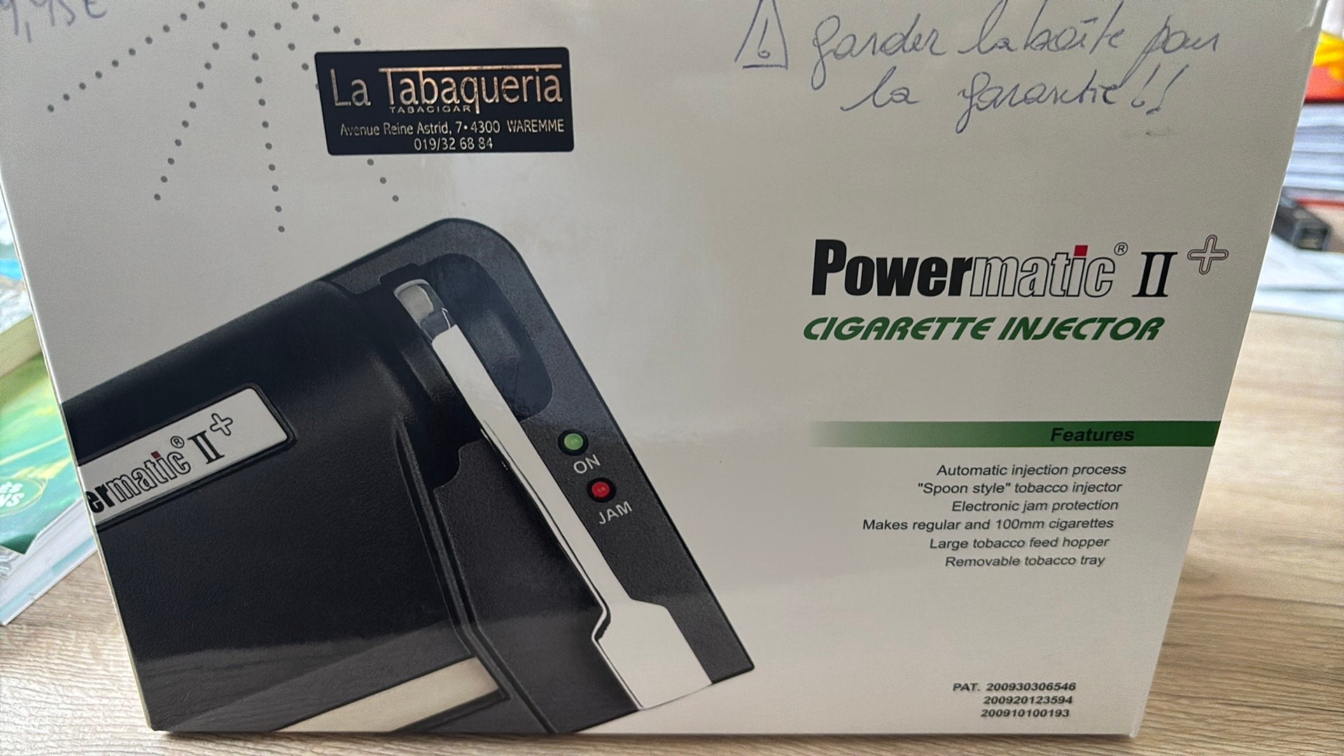 Cigarette injector, Enlèvement, Comme neuf