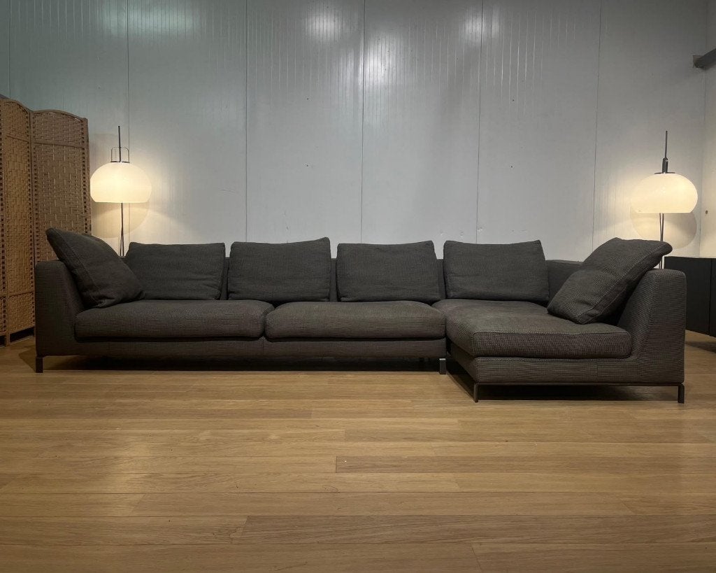TBE B&B Italia Ray canapé d’angle + garantie, 150 cm ou plus, Quatre personnes ou plus, Comme neuf, Tissus
