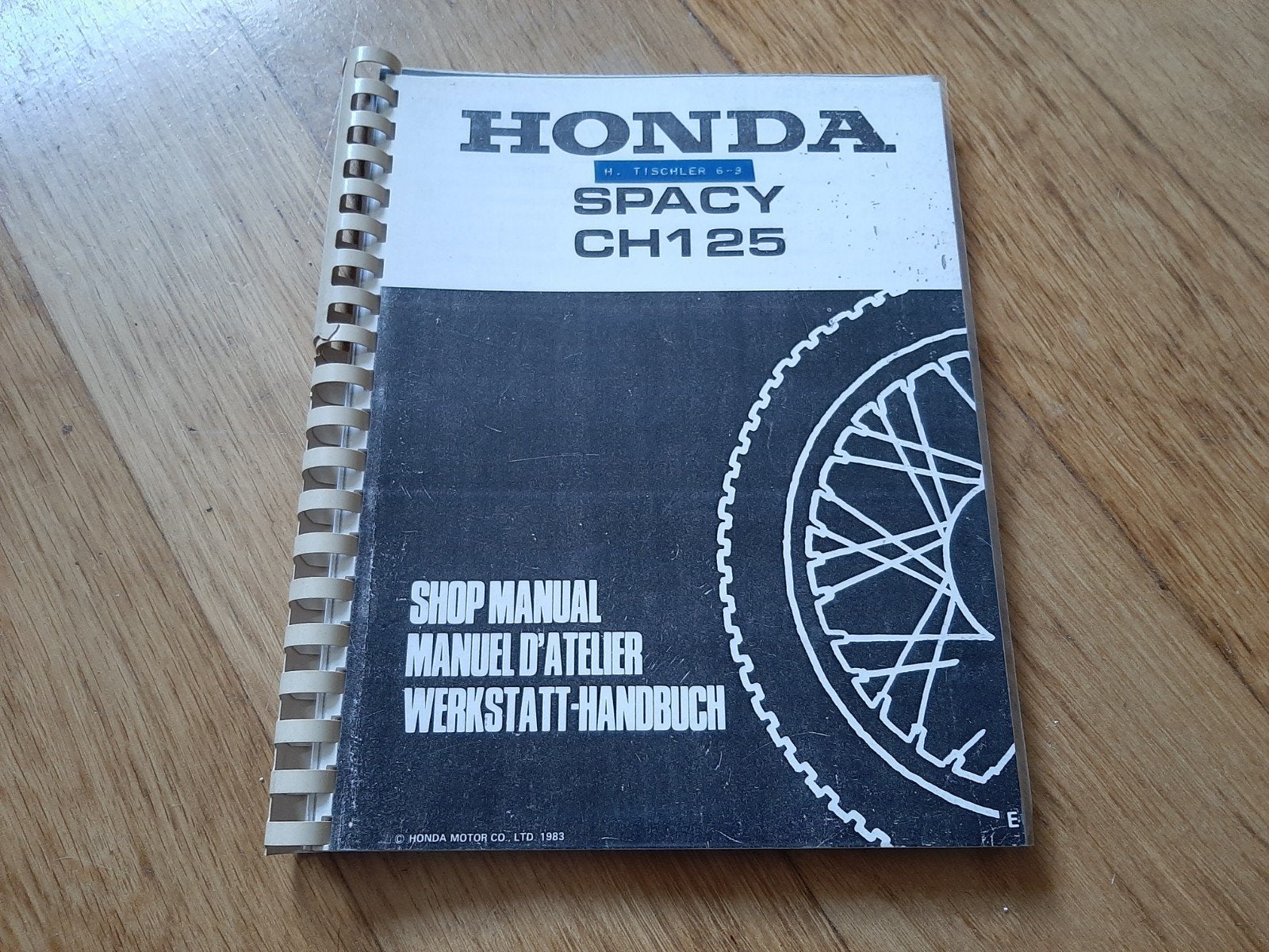 Honda Spacy CH125 Werkplaatshandboek - Origineel 1983, Enlèvement ou Envoi, Honda