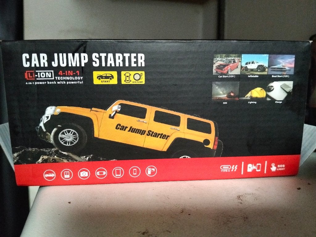 Draadloze jumpstarter/druppel lader 12v voor scooter/auto, Ophalen, Nieuw