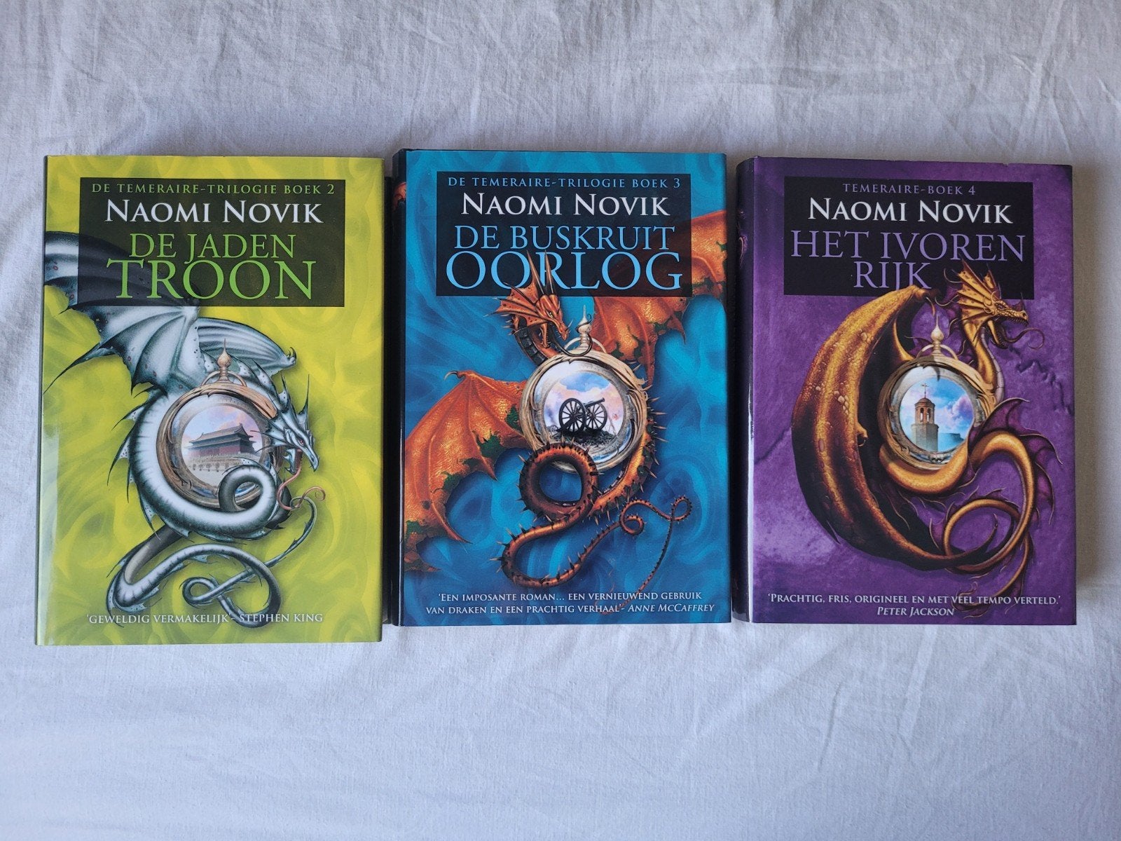Naomi Novik: Temeraire serie (Boeken 2-4), Boeken, Fantasy, Ophalen of Verzenden, Zo goed als nieuw, Naomi Novik