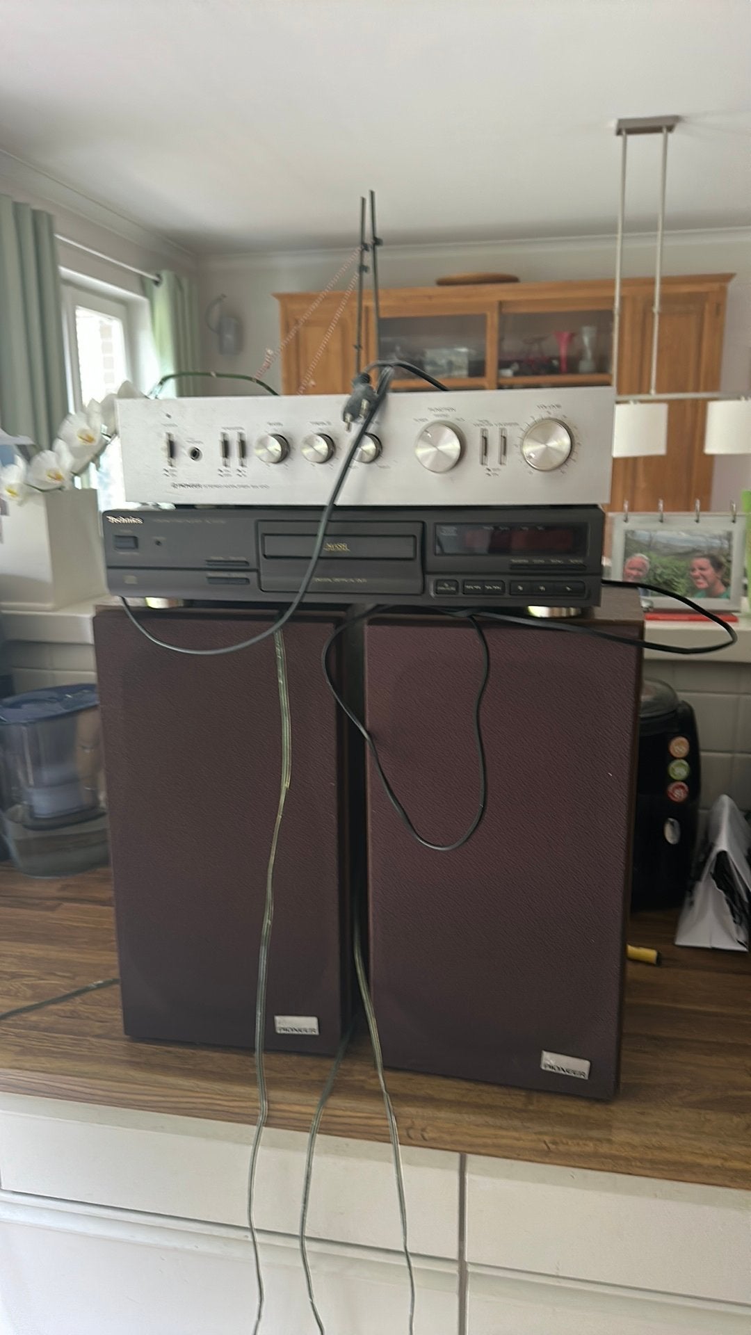 Versterker & boxen pioneer + technics cd speler, Audio, Tv en Foto, Stereoketens, Ophalen, Gebruikt, Losse componenten, Pioneer