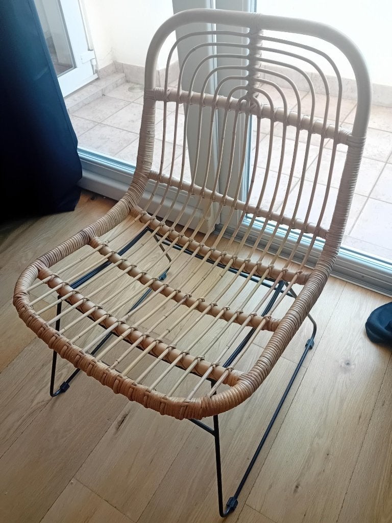 Chaise en rotin, Maison & Meubles, Osier ou Rotin, Autres couleurs, Bohème chic, Comme neuf