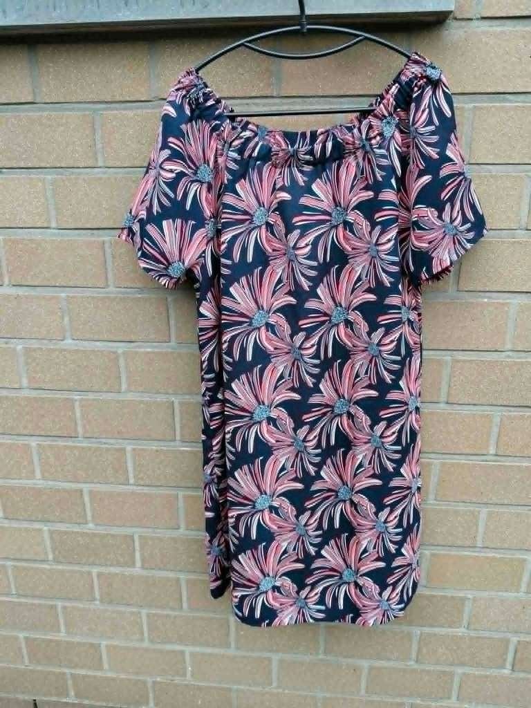 Luchtige zomerjurk, Ophalen, Blauw, JBC, Maat 42/44 (L)