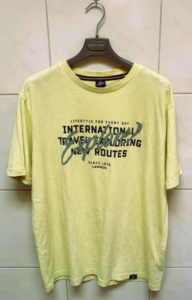 T-shirt - Lerros - XL, Ophalen, Lerros, Geel, Overige maten