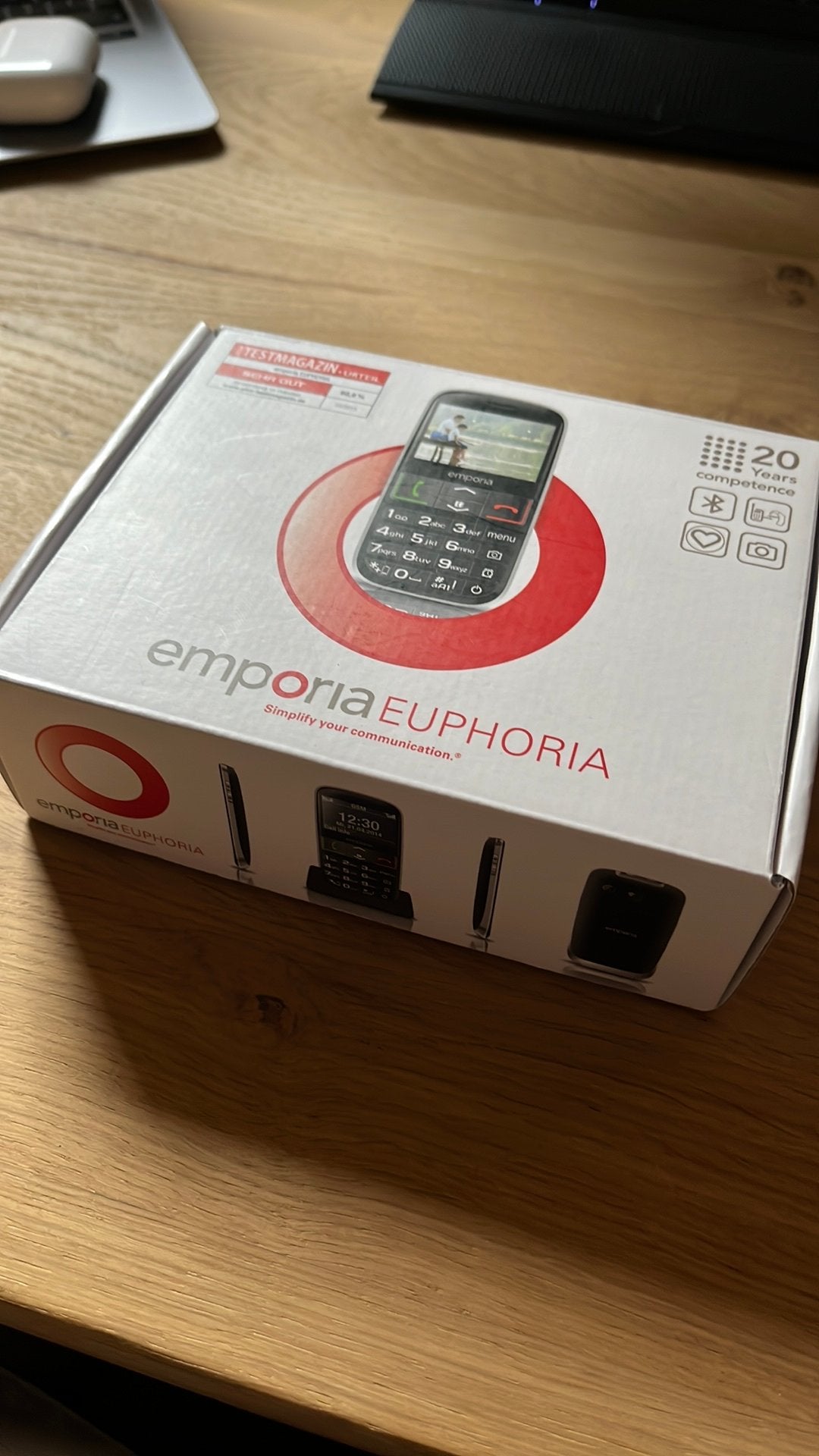 Senioren telefoon - emporia euphoria v50, Telecommunicatie, Mobiele telefoons | Overige merken, Ophalen of Verzenden, Zo goed als nieuw