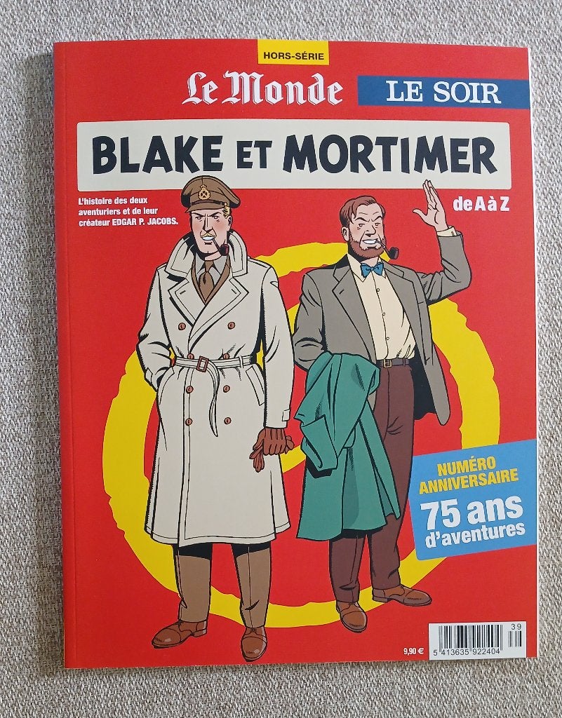 BD Revue Le Monde, le Soir Blake et Mortimer de A à Z Neuf, Une BD, Enlèvement ou Envoi, Neuf