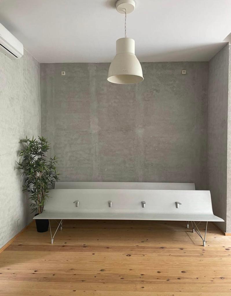 Banc Sellex Aero autoportant, inox / aluminium (5 places), Maison & Meubles, Enlèvement ou Envoi, Comme neuf