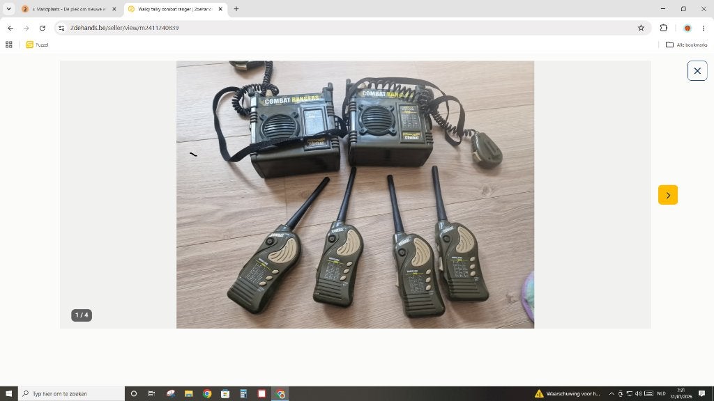 Walky talky combat ranger, TV, Hi-fi & Vidéo, Enlèvement, Walkman ou Baladeur