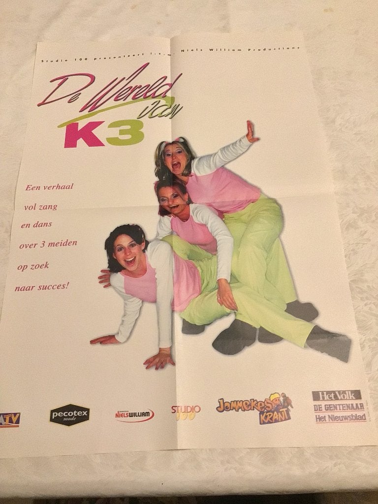 K3 originals Een verhaal vol zang en dans poster, Ophalen of Verzenden