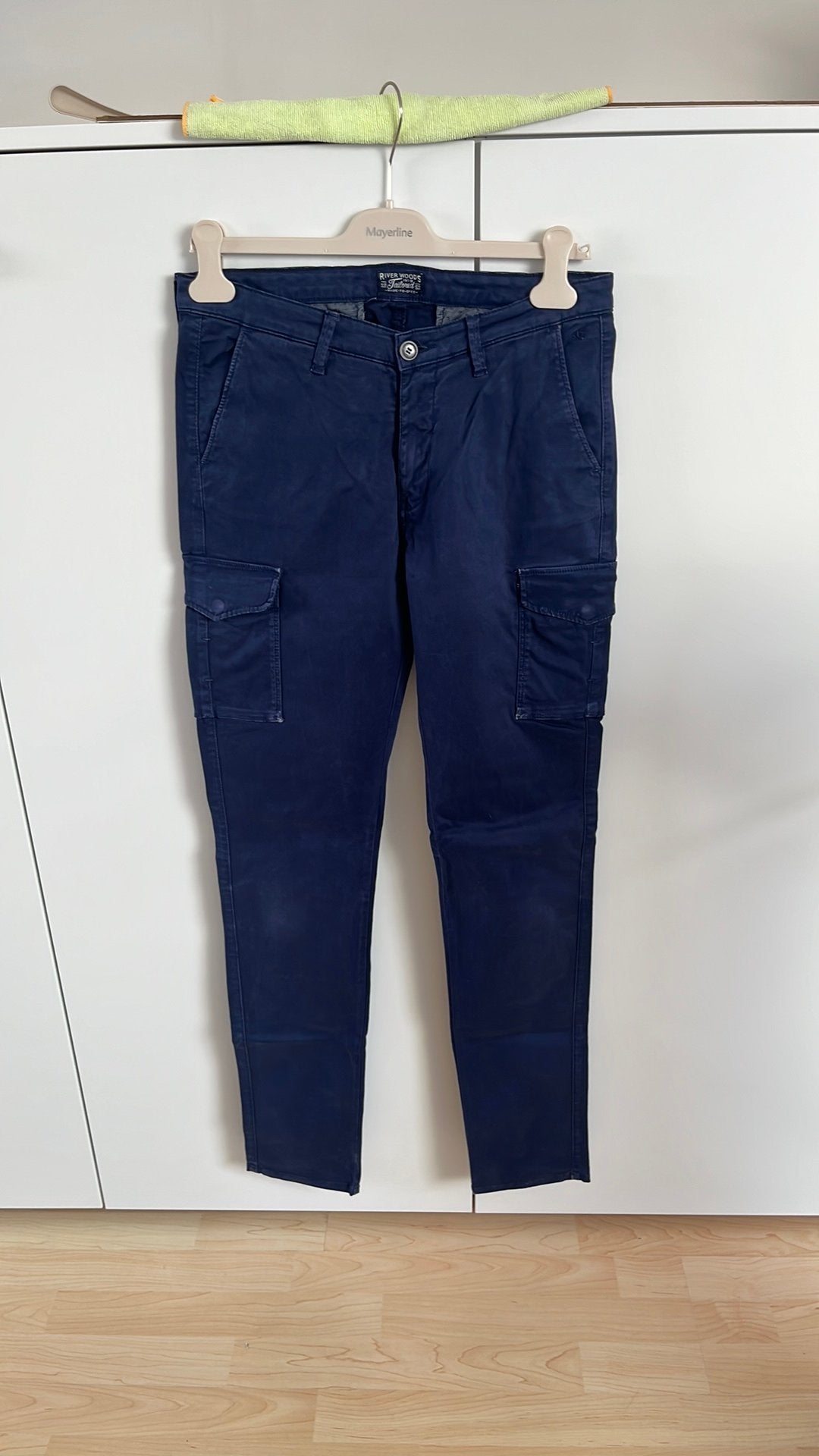 Blauwe cargobroek River Woods 16 jaar, Kinderen en Baby's, Kinderkleding | Maat 176, Ophalen of Verzenden, Zo goed als nieuw, Jongen