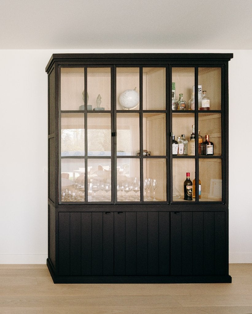 Vitrinekast, Huis en Inrichting, Kasten | Vitrinekasten, Ophalen, Met deur(en), 200 cm of meer, 150 tot 200 cm