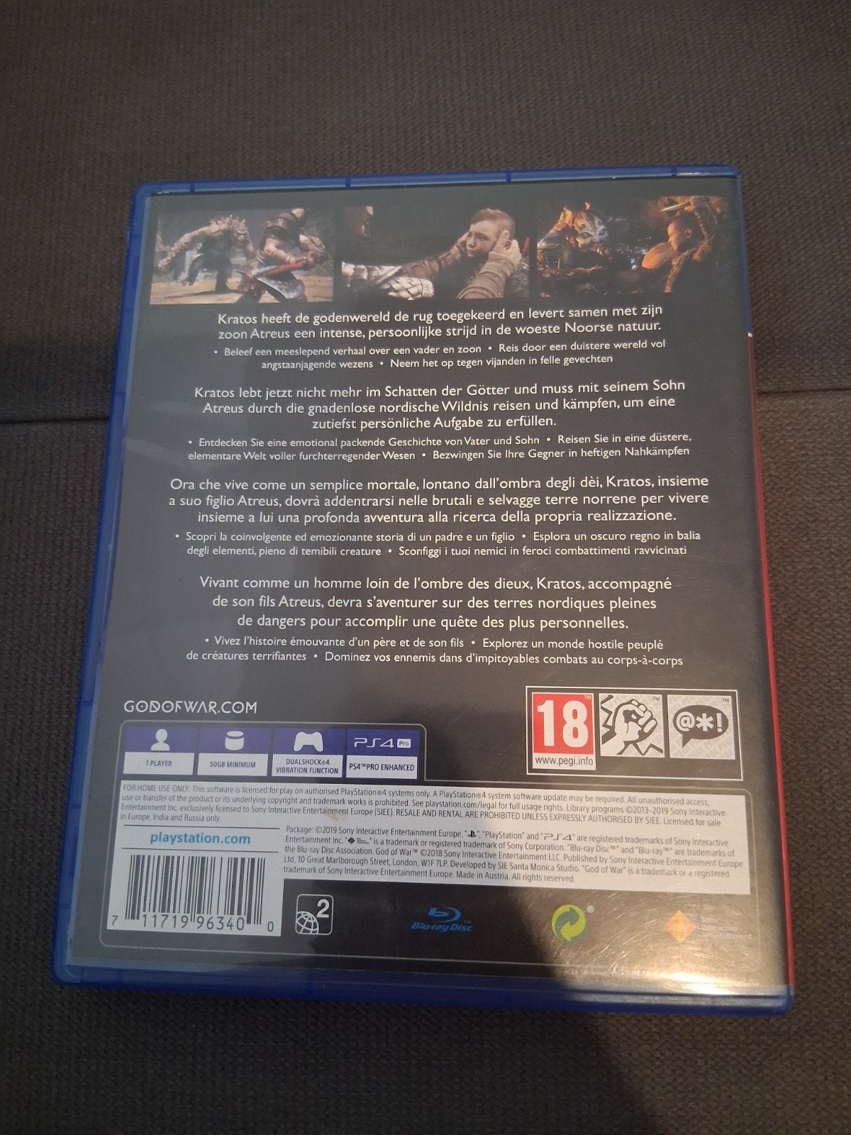 jeux God of war ps4, Enlèvement, Neuf