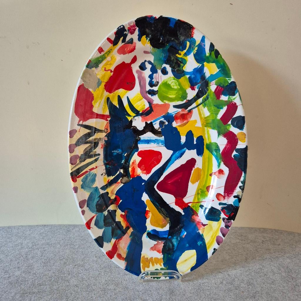 Mark Debroux, beschilderd bord 1989, Ophalen of Verzenden
