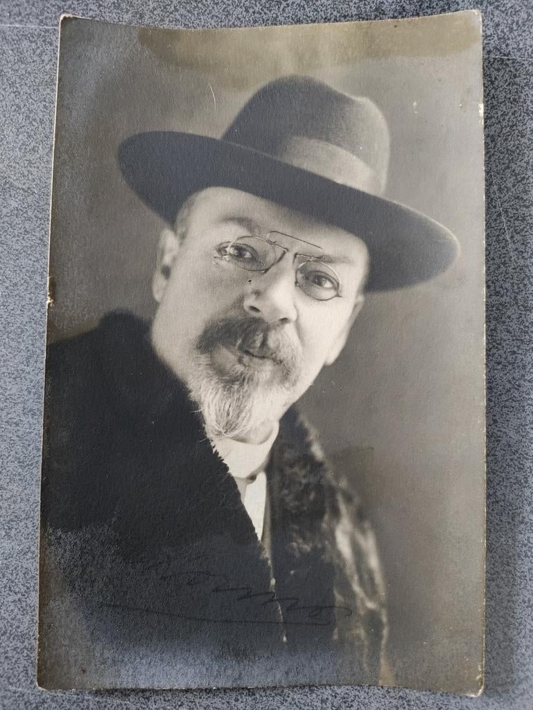 Fotokaart dr august Borms originele handtekening interludium, Verzamelen, Ophalen of Verzenden