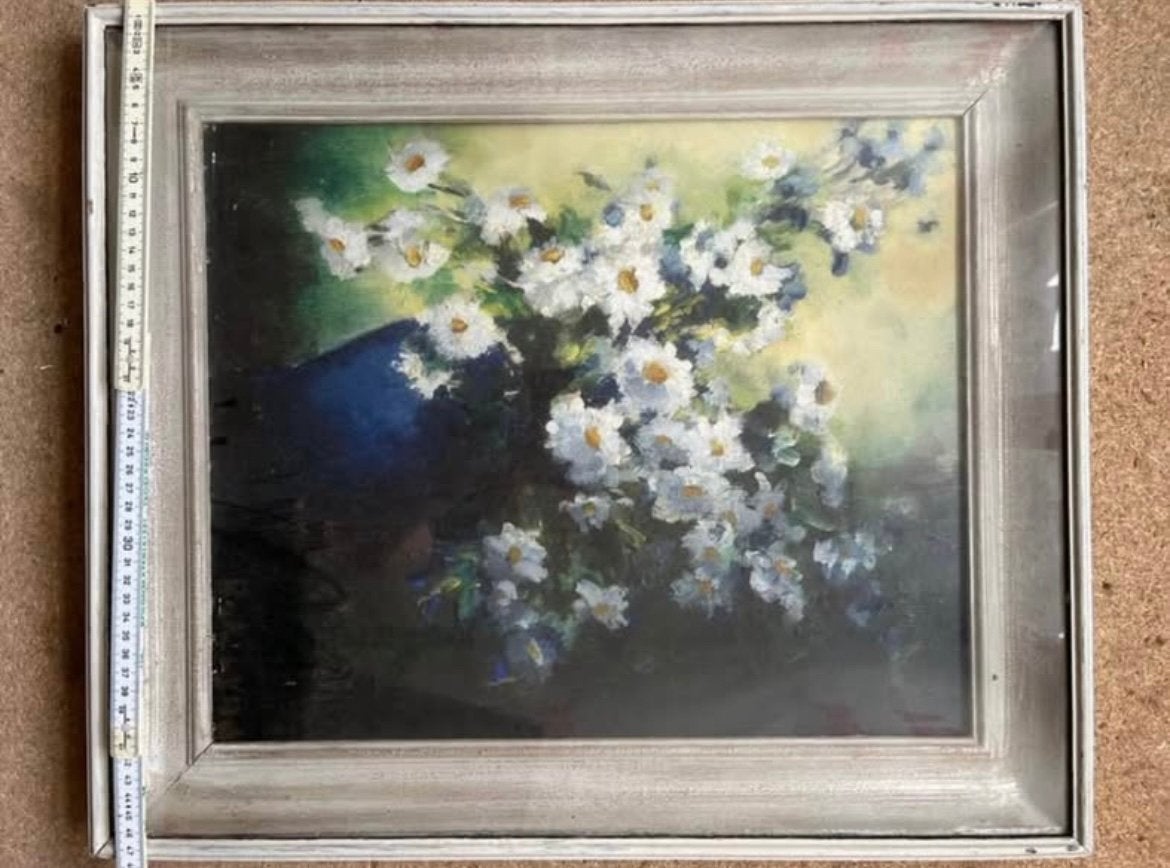 Peinture - Ricky Damen Verreijcken, Enlèvement, Classique, Peint à la main, Fleurs