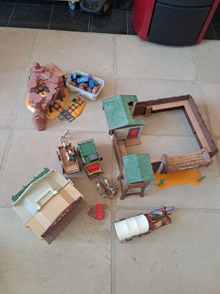 playmobil - western, Kinderen en Baby's, Ophalen, Zo goed als nieuw