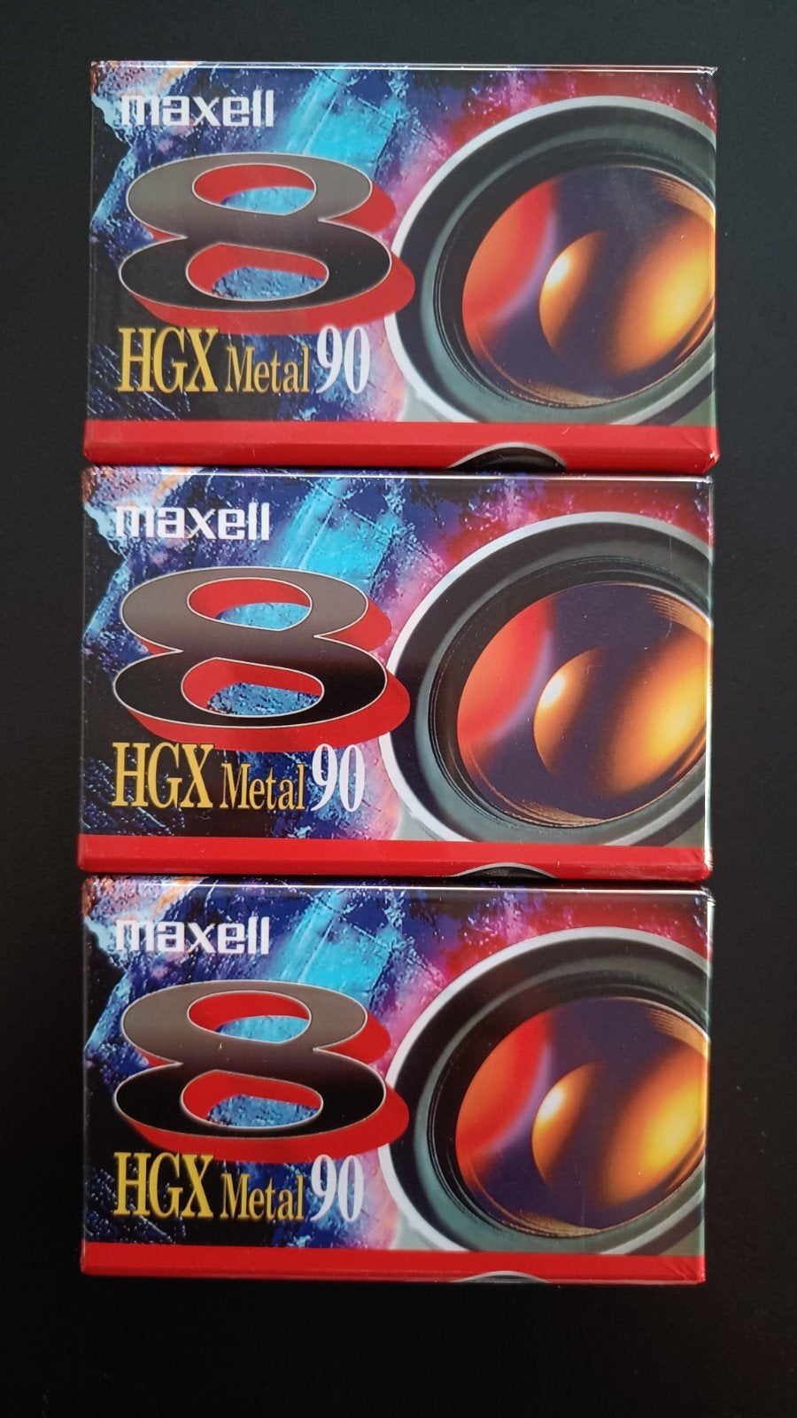 Maxell 8 HGX Metal  90 cassettes., Audio, Tv en Foto, Ophalen of Verzenden, 8mm, (Video)band