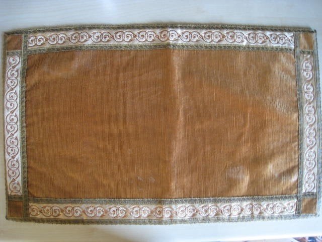 Vintage tafelloper, 58x35cm, perfekte staat !!, Huis en Inrichting, Keuken | Textiel, Ophalen, Bruin, Tafelloper