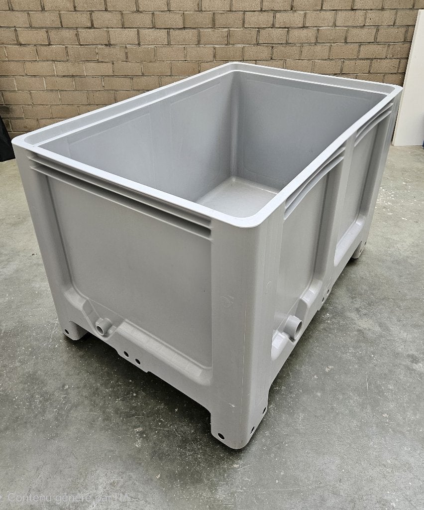 NEUF - Caisse-palette gerbable EUROPLAST 480L PEHD, Neuf, Enlèvement ou Envoi, 50 cm ou plus, 100 cm ou plus