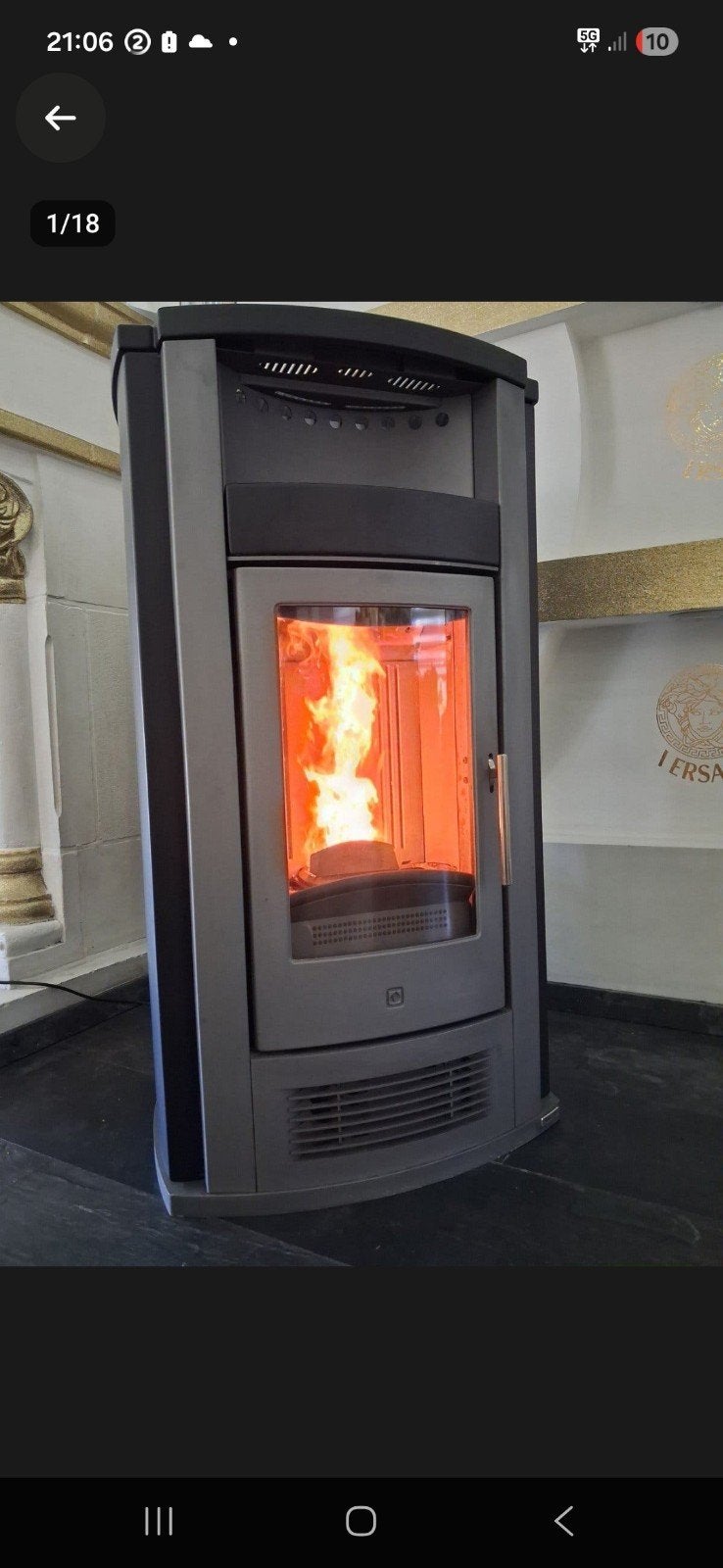 Piazzetta pelletkachel 12kw met kanalisatie + levering bij, Ophalen, Pelletkachel