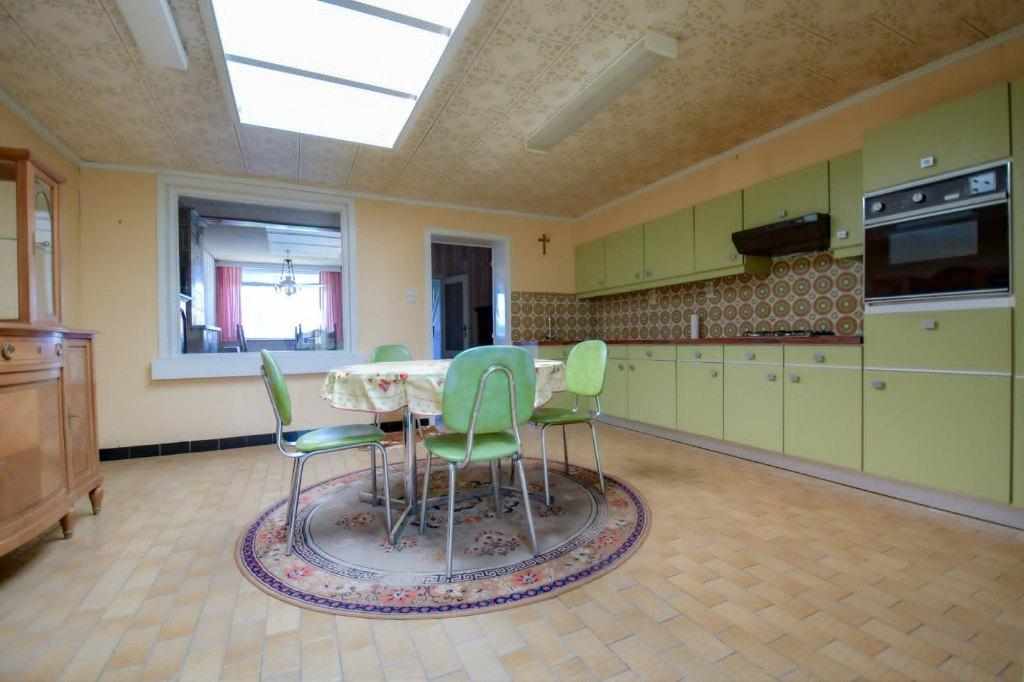 GRATIS !!! Olijf groene retro keuken, Huis en Inrichting, Ophalen, Gebruikt, Overige materialen, Hoekkeuken