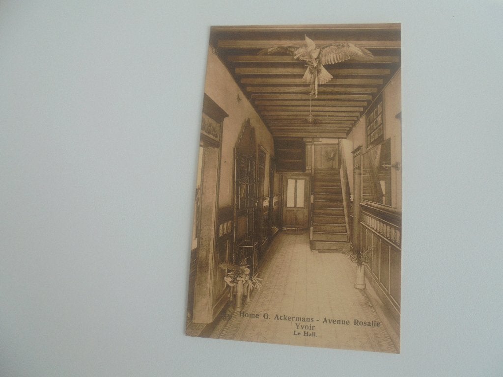 yvoir-home ackermans -le hall, Ophalen of Verzenden, 1920 tot 1940, Ongelopen, Namen