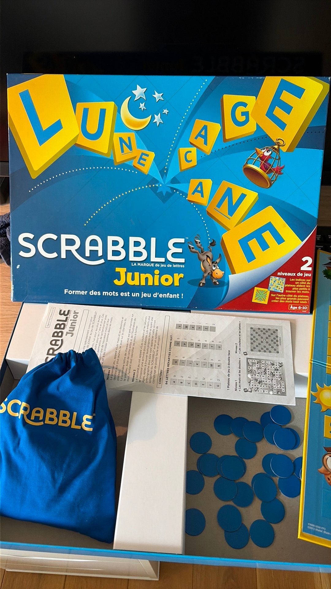 Scrabble Junior, Enlèvement, Comme neuf