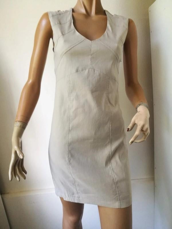 Sarah Pacini jurk t.1 of 38 als nieuw, Kleding | Dames, Jurken, Maat 38/40 (M), Sarah pacini, Beige, Ophalen of Verzenden