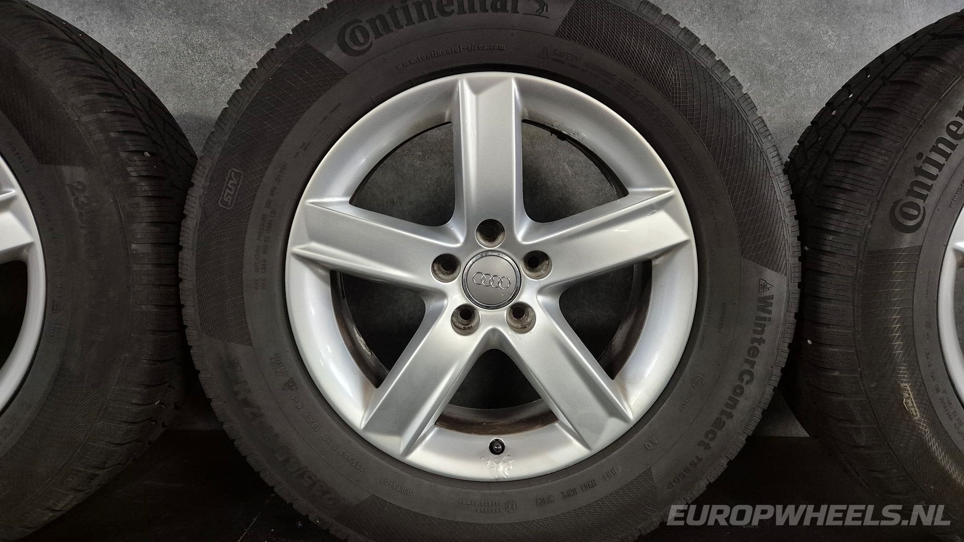 17 inch Audi velgen Audi Q5 SQ5 8R S Line winterbanden, Auto-onderdelen, Banden en Velgen, Gebruikt, -, -, Banden en Velgen