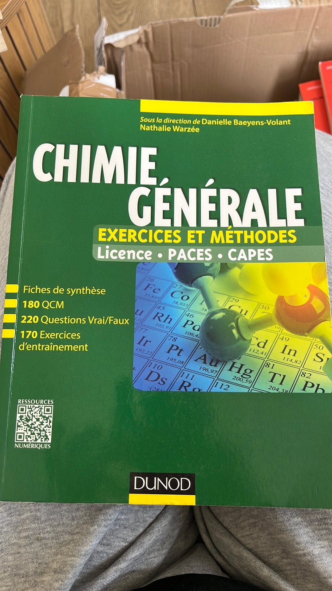 Livre de chimie générale, Enlèvement, Comme neuf