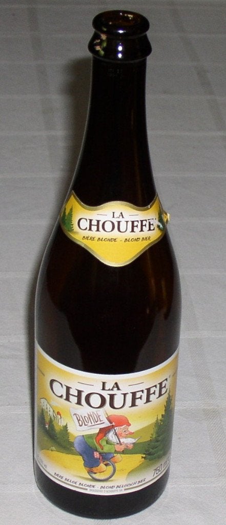 Fles (750 ml) La Chouffe Blonde 2018 Brouwerij D'Achouffe, Enlèvement ou Envoi, Utilisé, Bouteille(s), Autres marques