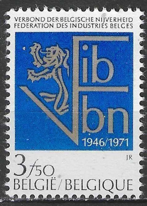 Belgique 1971 - Yvert/OBP 1609 - Industrie belge (PF), Envoi, Non oblitéré, Neuf