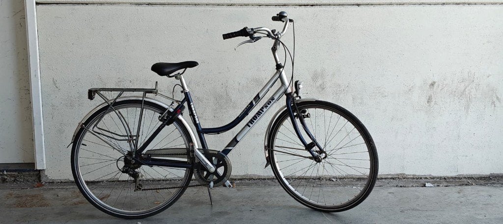 THOMPSON damesfiets/ Aluminium, Fietsen en Brommers, Gebruikt, Velgrem, Versnellingen, 50 tot 53 cm