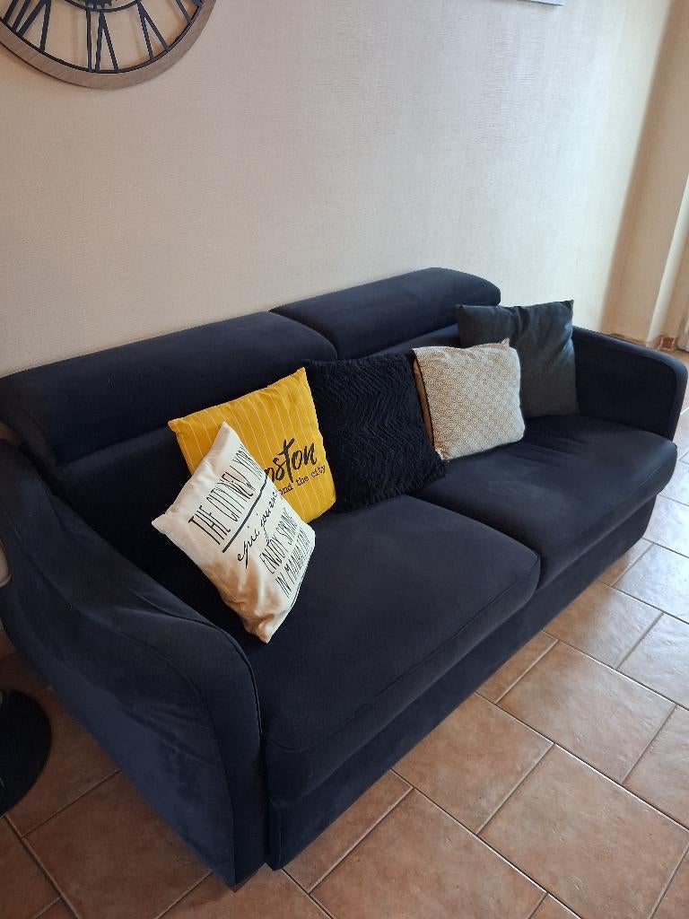Divan fonce, Trois personnes, Divan-lit, Banc droit, Enlèvement