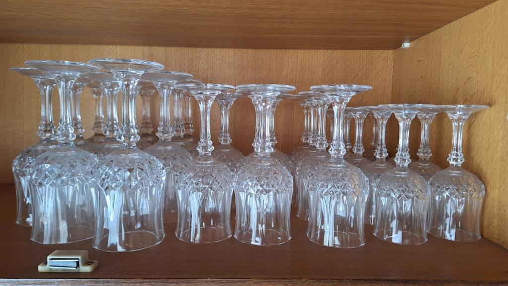 Serie cristal d arques glazen, Antiek en Kunst, Antiek | Glaswerk en Kristal, Ophalen