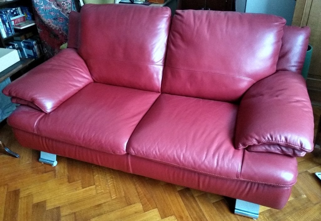 Canapé + fauteuil relax, Maison & Meubles, 75 à 100 cm, 150 à 200 cm, Comme neuf, Enlèvement