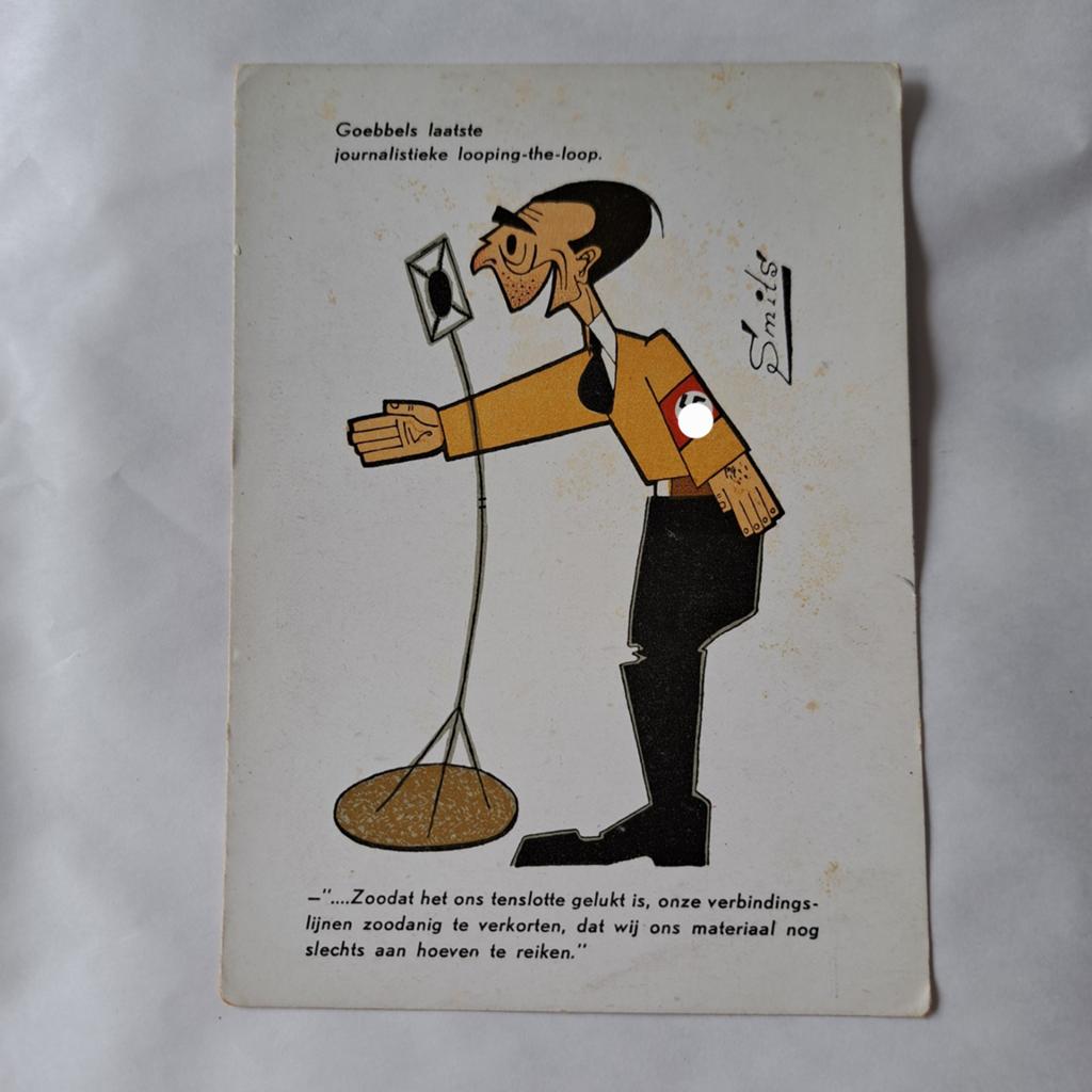 Carte postale satirique de la Seconde Guerre mondiale, caric, Enlèvement ou Envoi