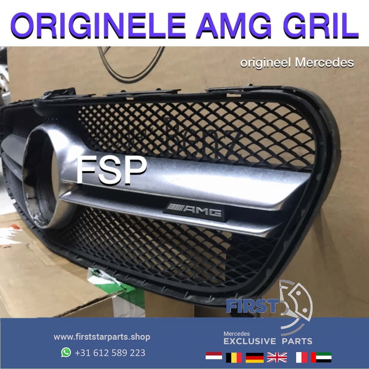W156 X156 GLA 45 AMG FACELIFT GRILLE Mercedes 2016-2020 GLA4, Gebruikt, -, Ophalen of Verzenden, -