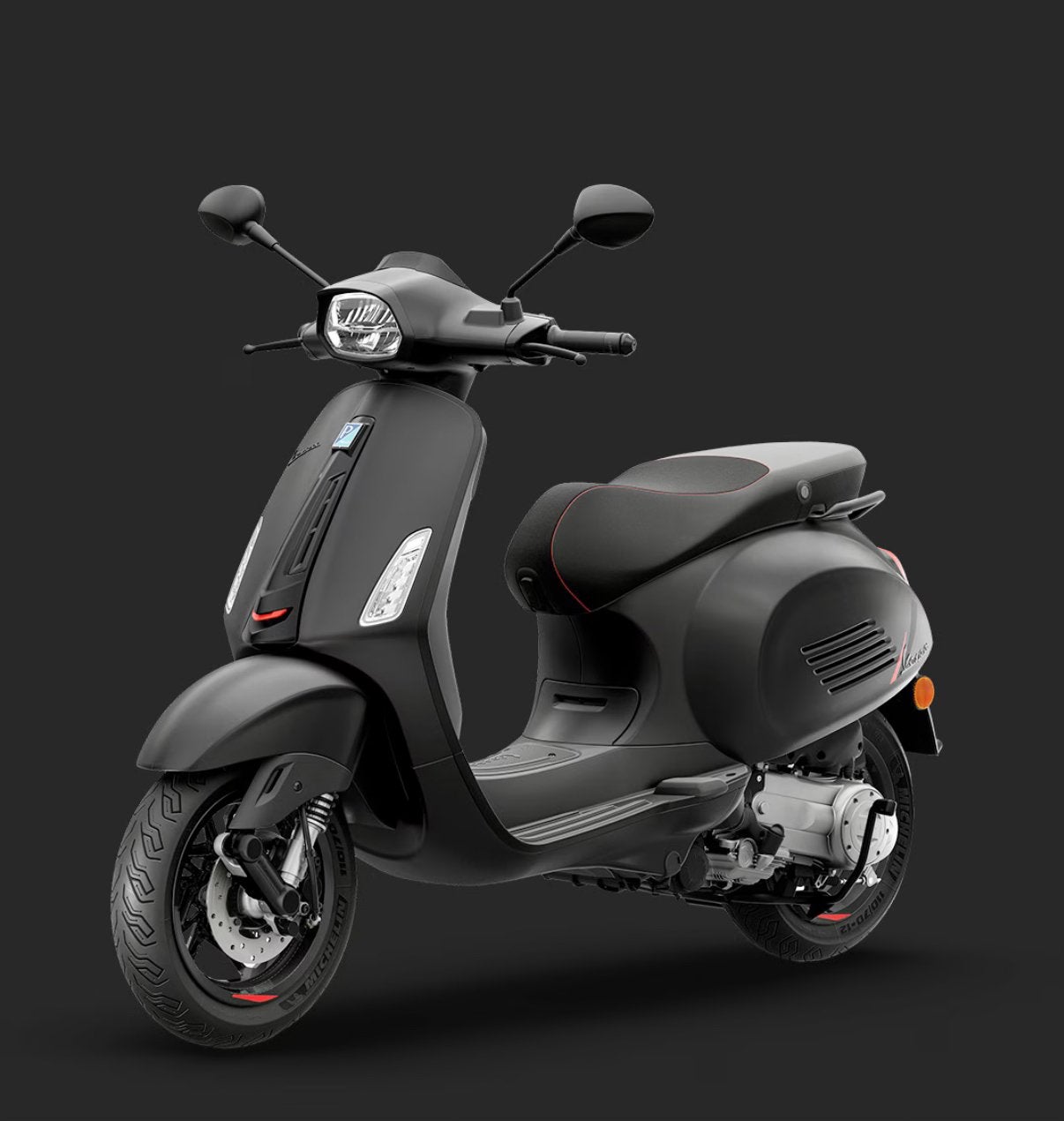 Vespa Sprint 50S Nero Convinto 2026, Fietsen en Brommers, Ophalen, 50 cc, Klasse B (45 km/u), Zo goed als nieuw
